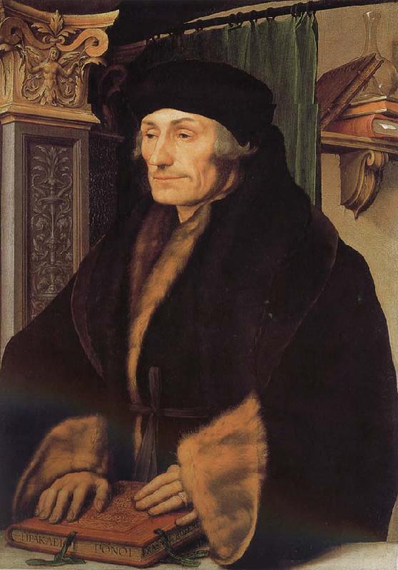 Hans Holbein Rotterdam's Erasmus and the Renaissance portrait Bizhu oil painting picture